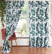 VORHANG BLÜTEN SCHMETTERLINGE