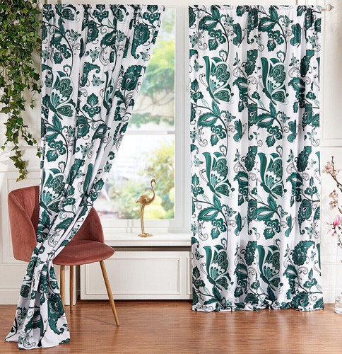 Vorhang blüten schmetterlinge - vorhang,