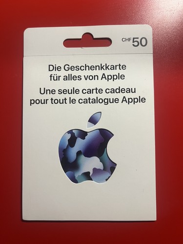 Chf apple geschenkkarte - chf, 50