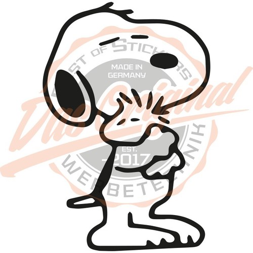 Snoopy kuschelt 5 cm - x,