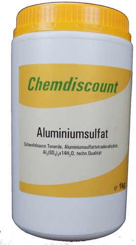 1kg aluminiumsulfat - 1kg, 17/18%