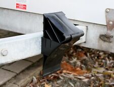 UNTERLEGKEIL Kunststoff mit Halterung SCHWARZ Halter Anhänger PKW Wohnwagen Auto