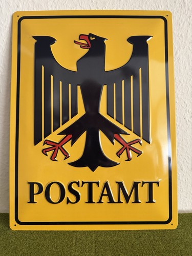 Blech schild postamt - schild, „postamt“