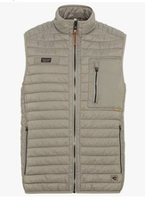 camel active Herren Leichte Steppweste aus recyceltem Polyamid