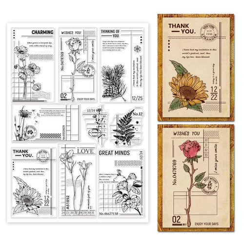 Klare stempel blumen - klare,