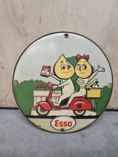 Esso Emaille Schild Vintage