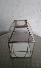 Laterne Windlicht Kerzenhalter Glas Balkon Terrasse Deko Scheibe lose