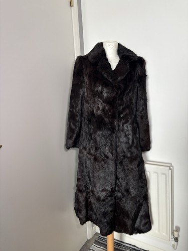 Vintage damen kunstfell mantel - vintage,