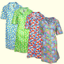 Damen Hausmantel Hauskleid