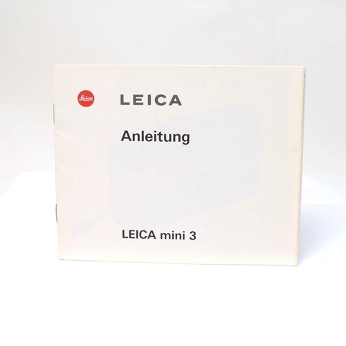 Leica mini anleitung b 357 - leica, n.b.357