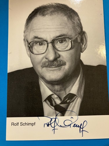Autogramm rolf schimpf der - autogramm,