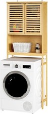 Robust Toilettenregal WC Regal aus Bambus Waschmaschinenschrank 0005wyi