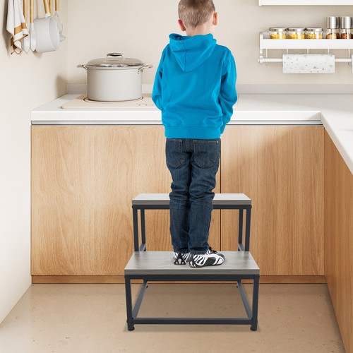 Grey stufige trittleiter - 2-stufige,