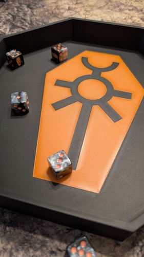 Necron inspired dice tray - inspired,