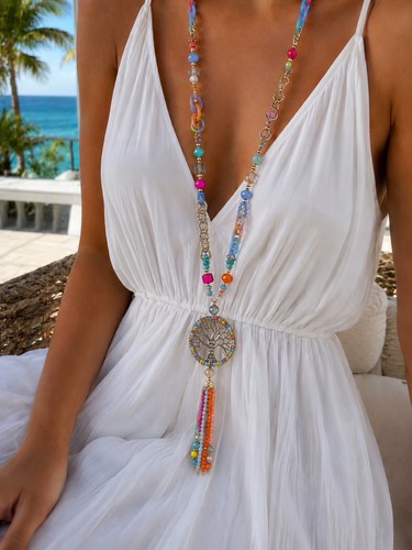 Boho halskette damen - boho,
