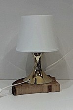 1Stk. IKEA Tischlampe LAMPAN gold/weiss,RAR,Vintage,E14,Höhe ca.30cm,Neu&OVP