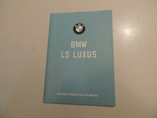 Hand Bord buch BMW LS Luxus Bedienungs Betriebsanleitung 01.1962