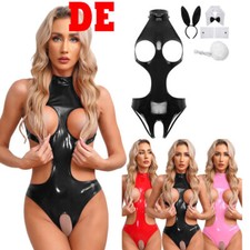 DE Damen Lackleder Bodysuit