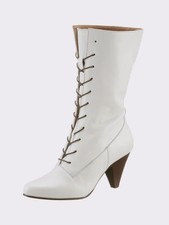 Leder Stiefel weiß 38 HEINE