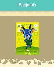 #237 Amiibo Karte für Animal Crossing  Benjamin Nintendo Switch Nfc Karte