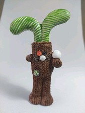 Keramikhase Hase Figur Strickoptik Modern Bunny Ostern Osterhase 11cm Knopfaugen