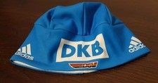 DSV Adidas DKB Biathlon Mütze Gr. L Rennmütze Skimütze Laufmütze Fleece Blau