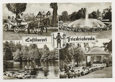 54/643 AK FRIEDRICHRODA  PONYGESPANN BESATZUNG 1977  GONDELTEICH MUSIKPAVILLON  