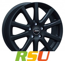 Autec Typ S - Skandic schwarz matt 6x15" ET40 LK4 100 ML 60.1 Alufelgen 15 Zoll