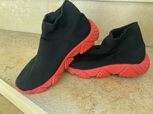 Sneaker schwarz rote sohle - sneaker,, schwarz,