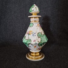 Porzellan Flakon um 1850 / Handmalerei / keine Marke / 19 cm Groß
