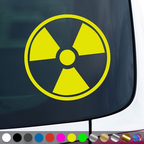 Radioactive sticker nuclear - sticker,