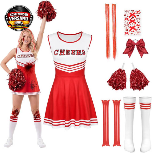 Cheerleader kostüm damen - kostüm,