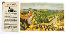 Nürburgring Eifel Deutschland, Pre WW2 TICKET.