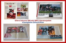 Gilera Saturno 500 mit 38PS Literaturpaket - 4 komplette Zeitschriften