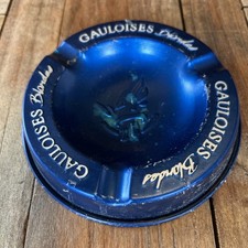 Gouloises Aschenbecher Blau Blech