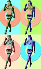 POSTER XXL POP ART PIN UP GIRL SEXY EROTIK ANDY WARHOL 50 er  BIS 90x150
