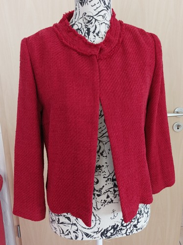Hallhuber boucle jacke rot - hallhuber,