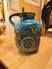 Carstens Tonnieshof Ammonit Vase Wgp Keramik Vintage Mid Century Fat Lava