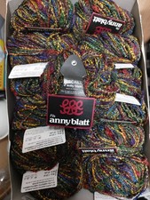 650g / 13x Music Hall Anny Blatt Wolle oxyde Fb. 425 Effektgarn selten OVP