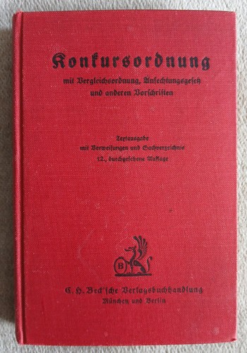 Konkursordnung mit - konkursordnung,