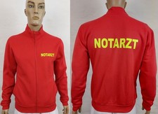 Notarzt Sweatjacke in rot