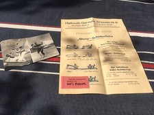 GLORIA Schlittschuhe - Preisliste 102 von 1934 und 1935 + Werpepostkarte