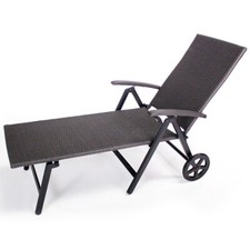 Aluminium Polyrattan Rollliege