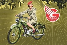 Blechschild GÖRICKE 30 x 20 cm Metallschild Vintage Motorrad (0380001)