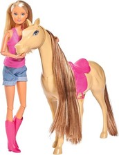 Simba 105733052 - Steffi Love Lovely Horse, Steffi als Reiterin, Pferd, 29cm