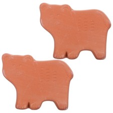  2 Pcs Ton-Isolierplatte Brottopf Keramik Tortillawärmer Aus Stein