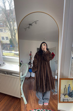 Brauner Vintage Pelzmantel M