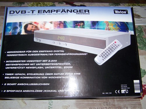 Dvb receiver marke tevion - dvb-t,