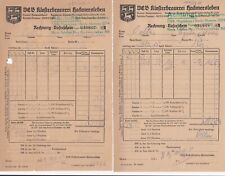 HADMERSLEBEN, 2 x Rechnung 1955, VEB Kloster-Brauerei Hadmersleben Bier Pils
