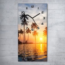 Glasuhr Wanduhr Küchenuhr